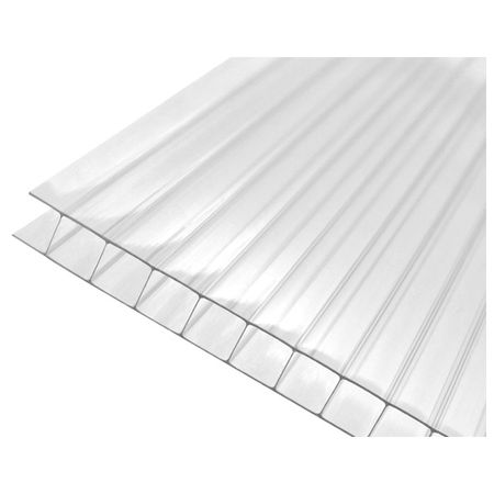 поликарбонат сотовый PRACTIQ 6000х2100х4мм прозрачный поликарбонат сотовый practiq 6000х2100х4мм прозрачный