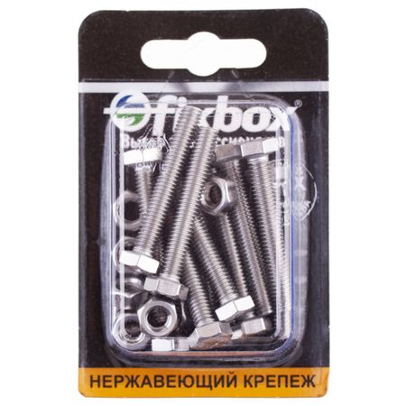 болт DIN933 М6х40 с гайкой нерж сталь 10шт болт din933 с полной резьбой 10x30 10шт