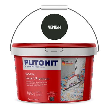 затирка для швов PLITONIT Colorit Premium 0,5-13мм 2кг черная затирка для швов plitonit colorit premium 0 5 13мм 2кг темно бежевая