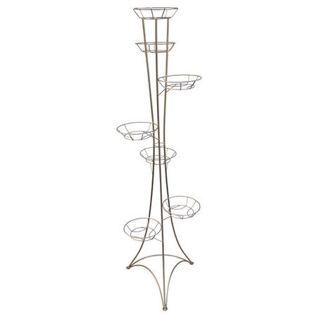 подставка для цветов 7 горшков бронза металл сушилка для белья nika сбв2 15м 53х52 5х129см напольная вертикальная металл