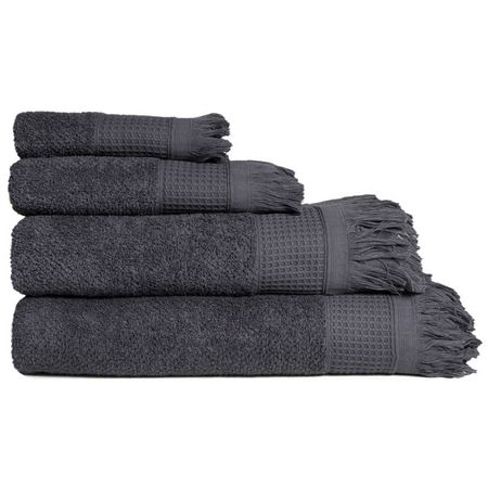 полотенце махр. Комби 50х90см темно-серое, арт.КОМБИ50х90т-сер. полотенце махр verossa stripe 50х90см экрю арт 734485