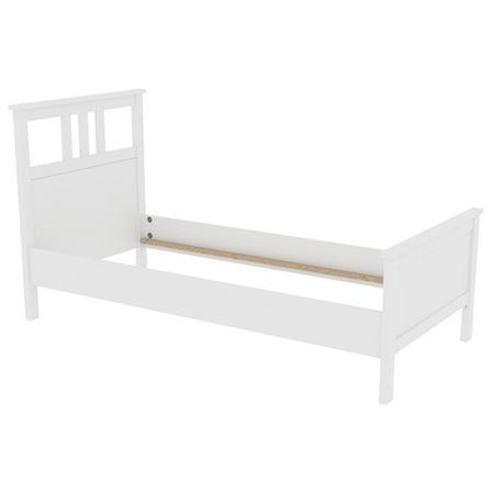 кровать Кантри 2110х1040х1120мм белый сосна комод кантри 3 ящика 2 двери 1600х500х891мм белая сосна