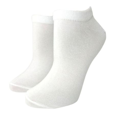 носки CINEMA однотонные укороченные размер 25 женские белый гирлянда электрическая actuel на батарейках 10 led теплый белый 1 35 м 1 шт в ассортименте