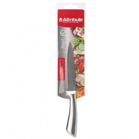 нож ATTRIBUTE Steel 13см универсальный нерж.сталь фильтров для френч пресса attribute 2шт 7см 350мл нерж