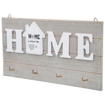 ключница ВОЛШЕБНАЯ СТРАНА HOME 250х25х130мм МДФ/металл планка с тремя крючкам joy home металл