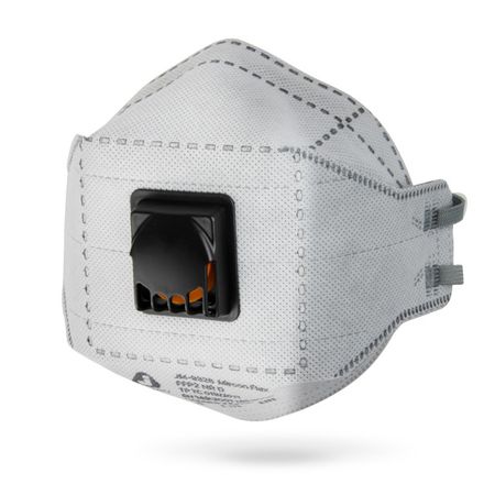 респиратор складной JETA SAFETY JM-9326 FFP2 с клапаном угольный фильтр трехпанельный elesesafe clear   501 фильтр для респиратора 6200 7502 6800