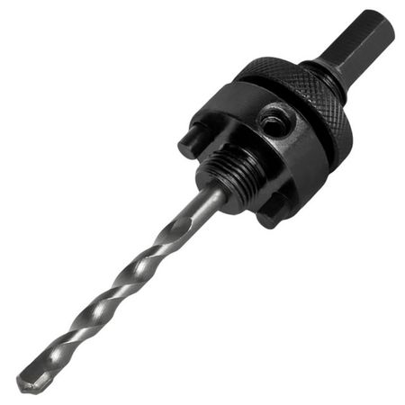 держатель коронки универсальной ПРАКТИКА 32-152мм со сверлом сверла king алмазные коронки для мрамора плитки