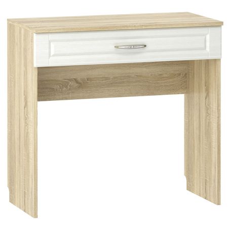 стол туалетный Оливия 852х420х800мм белое дерево/дуб сонома кровать оливия 2042х946х700мм белое дерево дуб сонома