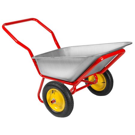 тачка садовая двухколёсная KORONA 110л до 260кг тачка строительная одноколесная korona 110л до 220кг