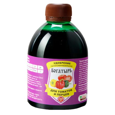 удобрение для овощных культур томат/перец Богатырь 300мл