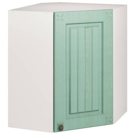 шкаф навесной угловой Прованс Изумруд 600х720х600мм 1 дверь МДФ/ЛДСП минералов qianchuan изумруд кварц кристаллы