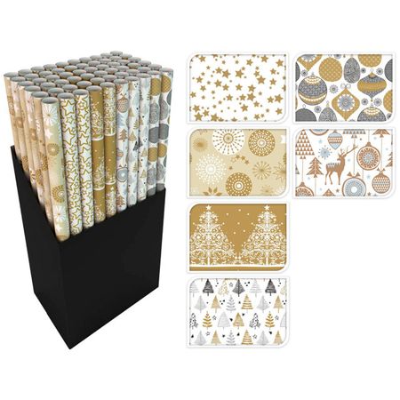 бумага упаковочная 70х200см Новогодний дизайн-4 в асс-те красный китайский новогодний кулон