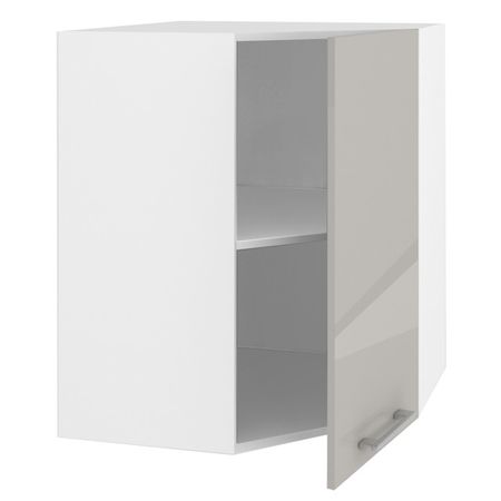 фасад шкафа угловой АВЕРНО 363x716x16мм лакированная ЛДСП серый перламутровый фасад аверно 796x356x16мм лакированная лдсп серый перламутровый