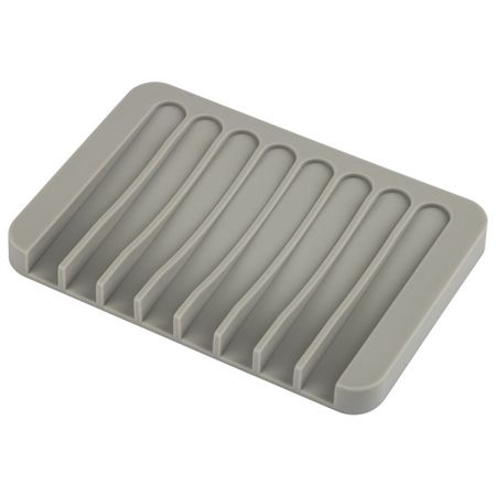 мыльница РЫЖИЙ КОТ силикон серый