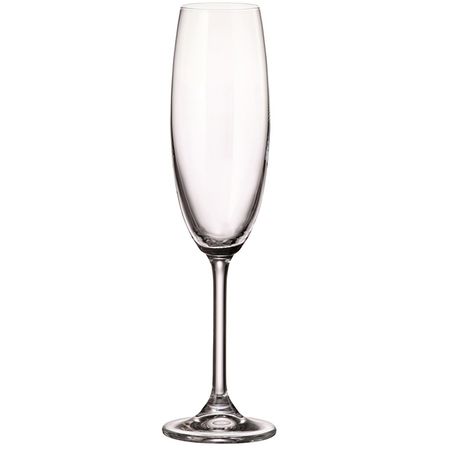 набор бокалов CRYSTAL BOHEMIA Colibri 6шт. 220мл шампань стекло подвеска maxijoy пудель 7 3см шампань стекло