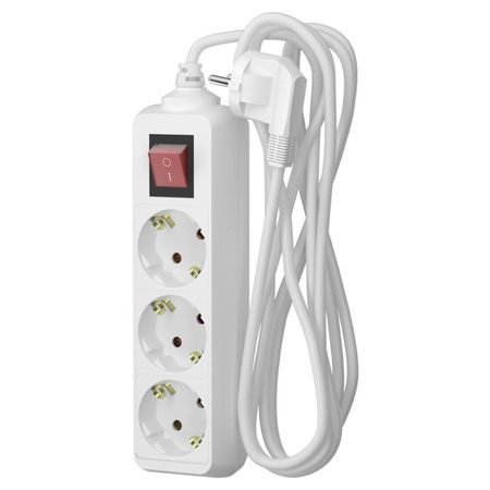 удлинитель ФОТОН 5м 3 местный 16А 3х1мм с выключателем с/з белый удлинитель 3м 3 местный б з 2х0 75мм кв