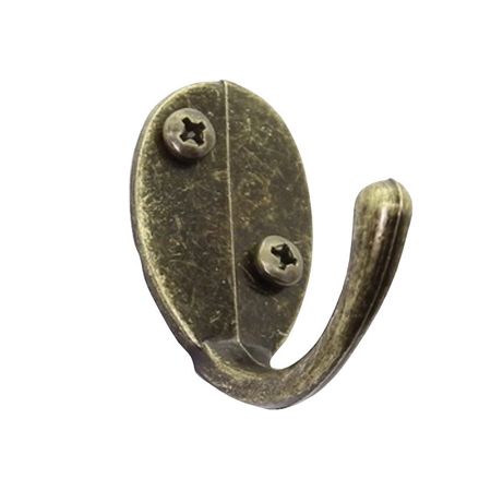 крючок 1-рожковый 1565 ЦАМ бронза крючок 2 х рожковый   антик бронза