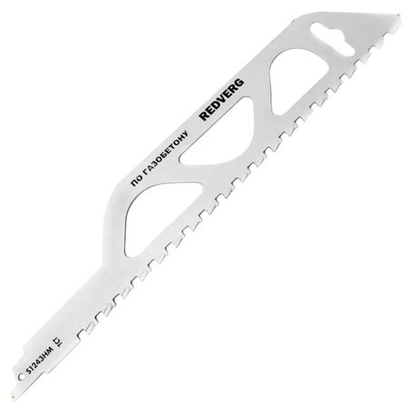 полотно для сабельной пилы  по газобетону REDVERG S1243 HM 305мм полотно для сабельной пилы по газобетону metallica ultra s2243hm 455мм 1шт