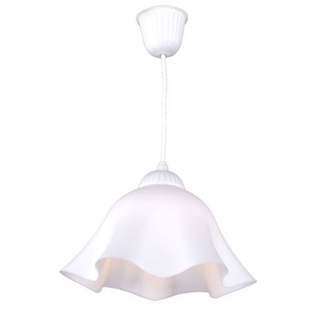 светильник подвесной РОССВЕТ Шарм 1х60Вт Е27 белый люстра потолочная россвет люпин 5х20вт е27 белый металл пластик