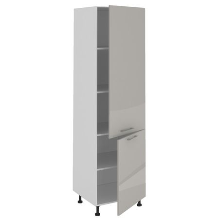 фасад для пенала  АВЕРНО 596x2036x16мм лакированная ЛДСП серый перламутровый фасад аверно 796x356x16мм лакированная лдсп серый перламутровый