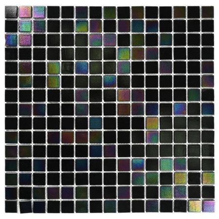 мозаика стеклянная BONAPARTE Filo 32,7x32,7x0,4 глянцевый черный мозаика стеклянная bonaparte amuletto art 30x30x0 45 глянцевый синий микс