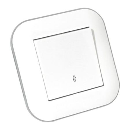 переключатель 1-клавишный OVIVO Лофт проходной белый переключатель 2 клавишный ovivo loft проходной крем