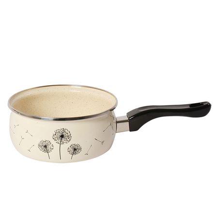 ковш METROT Одуванчик 1,6л 16см эмал. сталь без крышки ковш metrot одуванчик 1 6л 16см эмал   без крышки