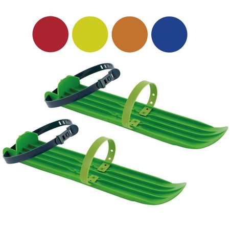 мини-лыжи 44,6см 2 ремня крепления пластик цвет в асс-те направляющий шкив для ремня грм 16 мм
