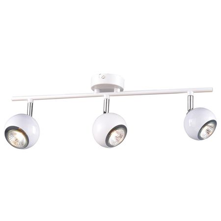 спот РОССВЕТ Портал 3х40Вт GU10 металл белый светодиодные драйверы трансформаторы 20 80 120вт х2