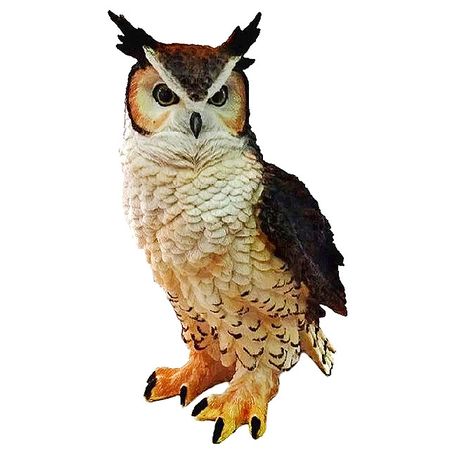 фигура садовая Филин 28см полистоун фигура дед мороз большой с олененком 50см полистоун