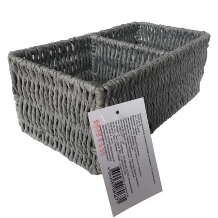 корзина для хранения 250x135x100мм бумажный шпагат розовый   бумажный баннер сердце day day fun