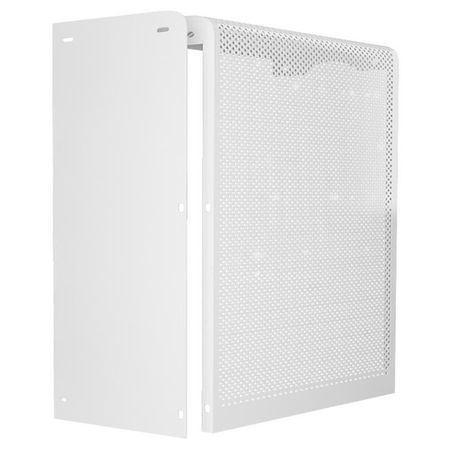 боковина экрана радиатора 610x140мм сталь белая деревянный держатель экрана фильтра для кофе mhw 3bomber 51 54 58 мм