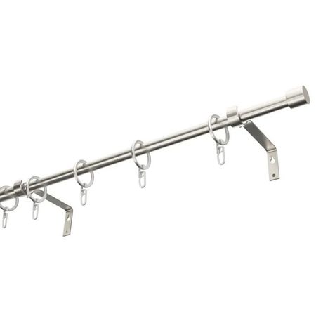 карниз телескоп. 1-рядный UGO LOKS 120-210см 16мм хром наконечник эридан, арт.580962 карниз телескоп 2 рядный ugo loks 160 300см 16 19мм матовый наконечник денео арт 580968