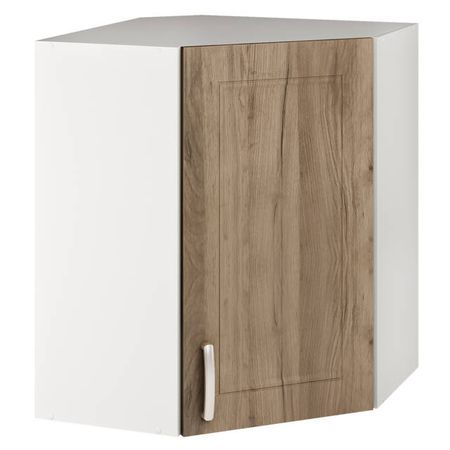 шкаф навесной угловой прага 600х600x720мм 1 дверь МДФ/ЛДСП покрывало cottonika прага 225х245см какао арт ппрага 5какао