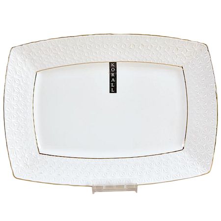 блюдо KORALL Снежная королева 29х21см прямоугольное керамика блюдо korall снежная королева 33х24см прямоугольное керамика