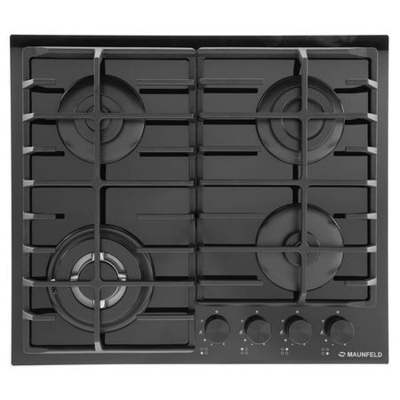 поверхность газовая MAUNFELD EGHG.64.63CB2/G 60см 4 конфорки закаленное стекло/чугун черный закаленное стекло для dodge charger challenger 2017 2021 экран gps навигации 8 4 дюймовая защитная пленка для экрана автомобиля устойчивая к царапинам