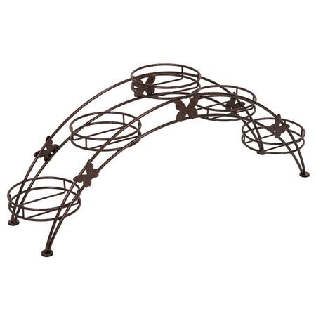 подставка для цветов Арка на 5 горшков металл в асс-те сушилка для белья nika сбв2 15м 53х52 5х129см напольная вертикальная металл