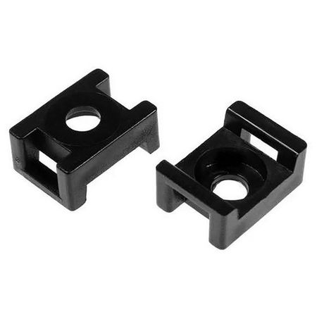 площадка для хомутов DUWI под винт 29x15мм 10шт черный винт din965 с потайной головкой м5x40 10шт