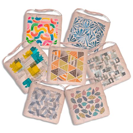 сиденье для стула 40х40см в ассортименте /разные рисунки/, арт.СХ-40 носок новогодний maxijoy с бородой 23х35см полиэстер в ассортименте