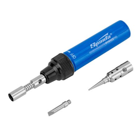 горелка газовая SPARTA 130 мм с насадками для пайки 2шт горелка газовая sparta 130 мм с насадками для пайки 2шт