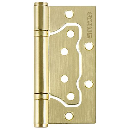 петля универсальная бабочка FUARO 100x75х2,5мм матовое золото петля универсальная fuaro 4bb 125x75x2 5 мм латунь