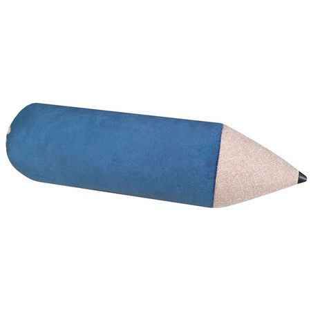 подушка КАРАНДАШ 500х140х140мм велюр синий кресло кровать boss loft велюр monolit синий