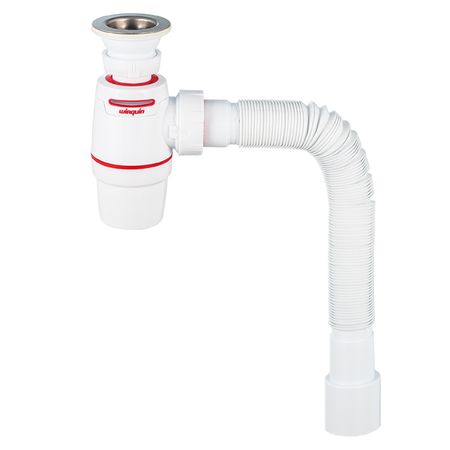 cифон для раковины WIRQUIN Air System 1 1/4х40 с выпуском белый пробка для ванны и раковины рыжий кот universal тпр в ассортименте