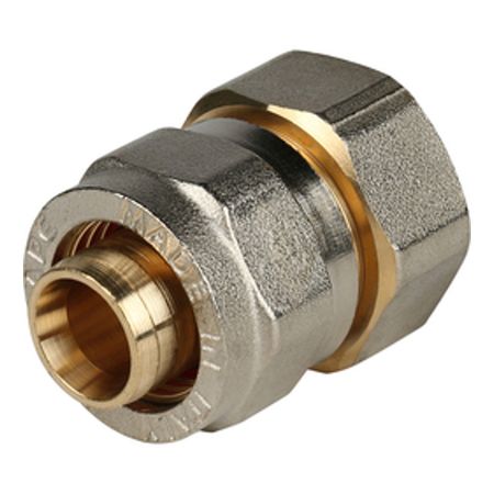 соединитель обжим STOUT металлопластиковый ВР 3/4х20 угольник обжим stout металлопластиковый 20х20