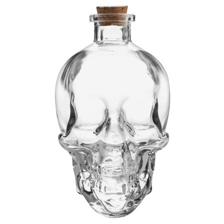 штоф BRIVERRE Череп 800мл стекло светодиодные украшения хэллоуин череп