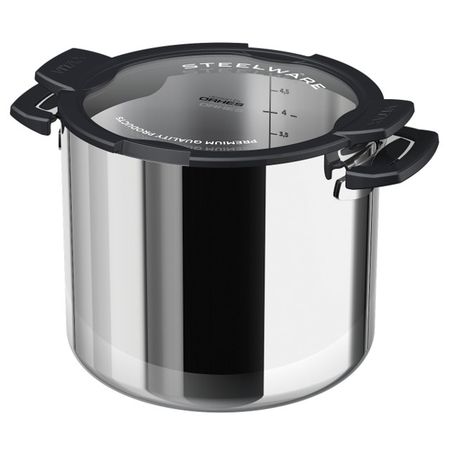 кастрюля VITAX Compact Chef 5л 20см нерж.сталь стеклянная крышка индукция повязка самоклеющаяся стерильная тенерис нетканая основа 10см х 20см