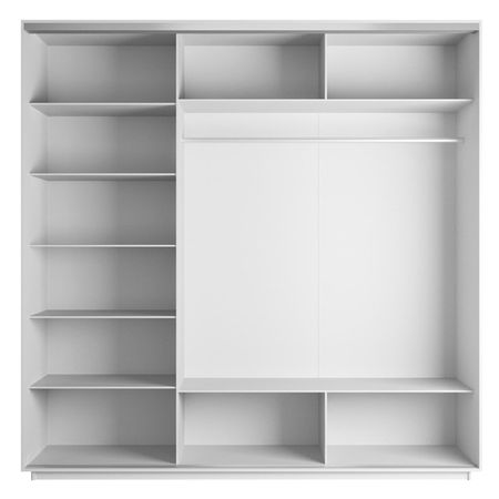 корпус шкафа-купе Экспресс 1800х2200х600мм Белый снег/ЛДСП корпус шкафа купе экспресс 1800х2200х600мм серый диамант