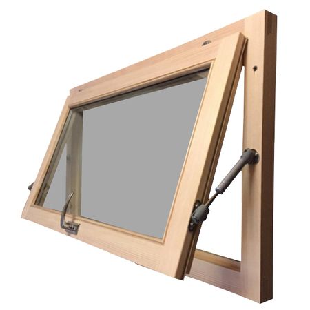 блок оконный одинарный 0,5х0,8м сосна с фурнитурой (замок без ручки)