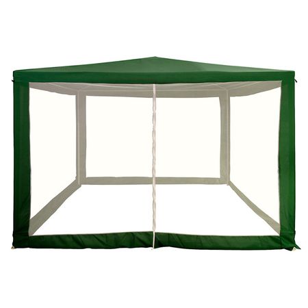 шатер с антимоскитной сеткой 3х3х2,5м зеленый сталь качели садовые шатер 2 32х1 49х2 34м темно зеленые c антимоскитной сеткой до 280кг