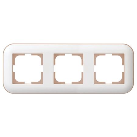 рамка 3 поста OVIVO Лофт крем/крафт переключатель 2 клавишный ovivo loft проходной крем